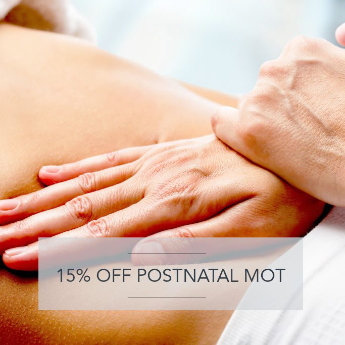 Exclusive offer: 15% off on Postnatal MOTs